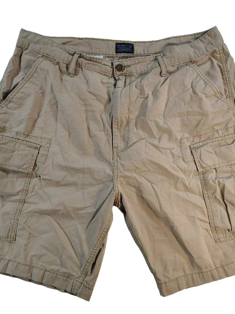 Men's Tan Size 38 Pocketed Trail Ready Levi Strauss & Co. Cargo Shorts